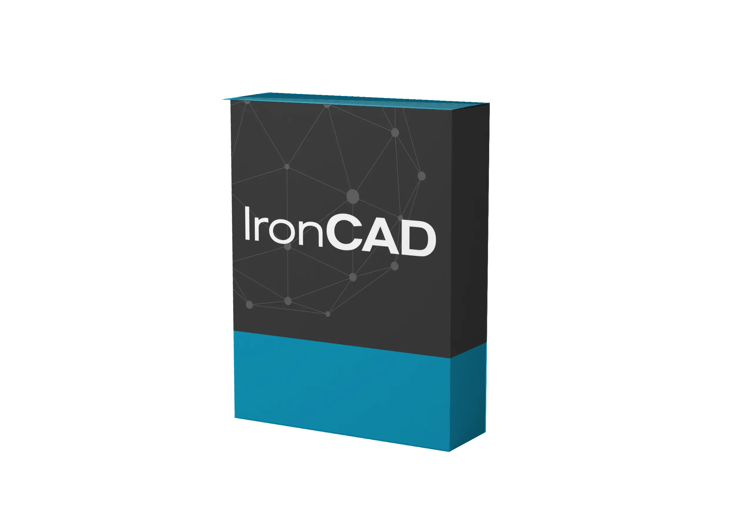 Verpakking van het softwareproduct IronCAD weergegeven in 3D-weergave.