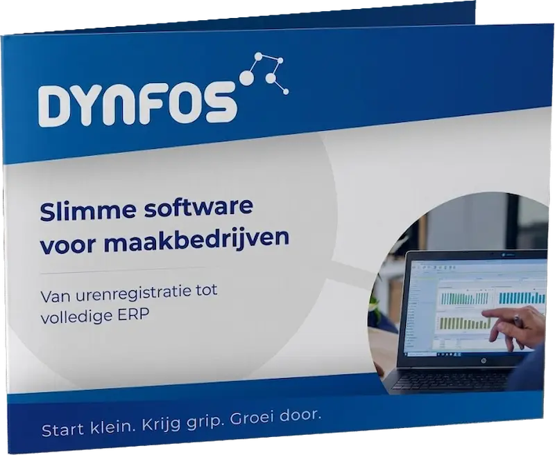Dynfos ERP brochure - mockup